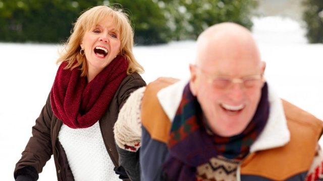 Couple enjoying their retirement