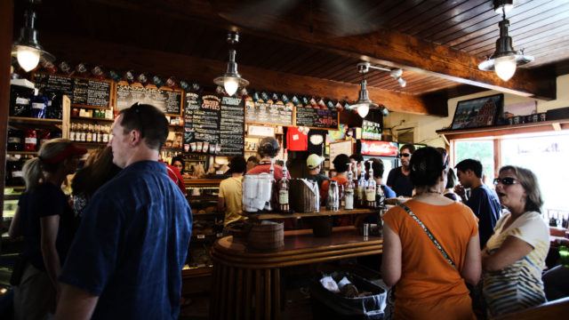 Bar with lots of people