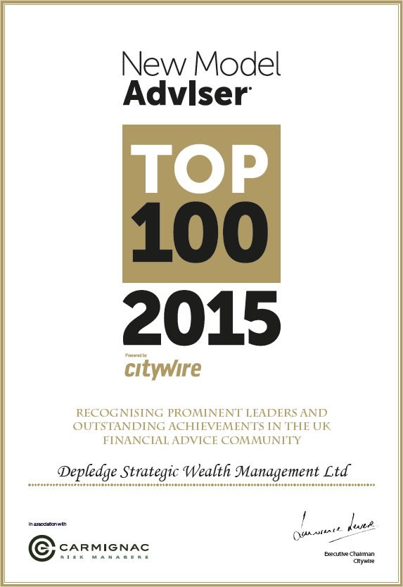 New Model Adviser Top 100 Certificate for 2015