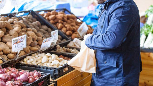 Man in local shop