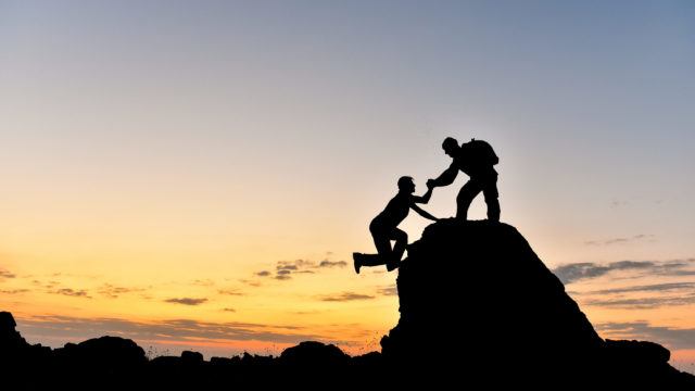 Employer helping lift employee