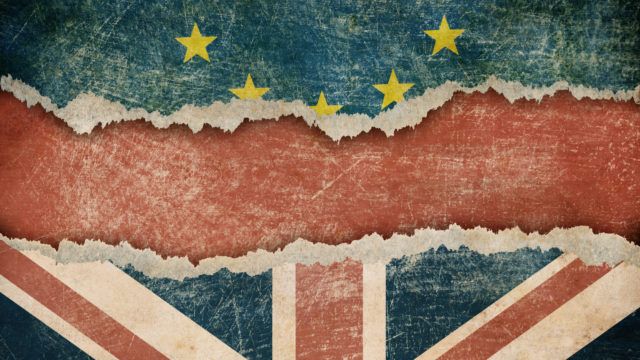 Great Britain withdrawal from European union brexit concept