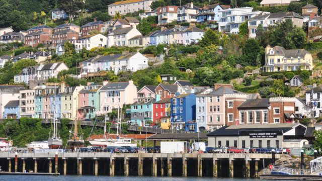 Colorful seaside town