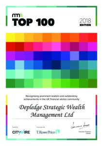 NMA Top 100 2018 Certificate