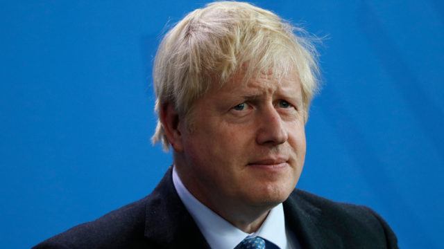 British prime minister, Boris Johnson