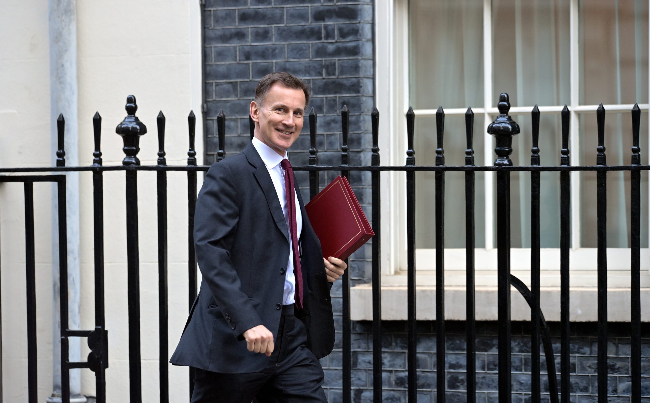 British chancellor of the Exchequer, Jeremy Hunt, arriving for a Cabinet meeting
