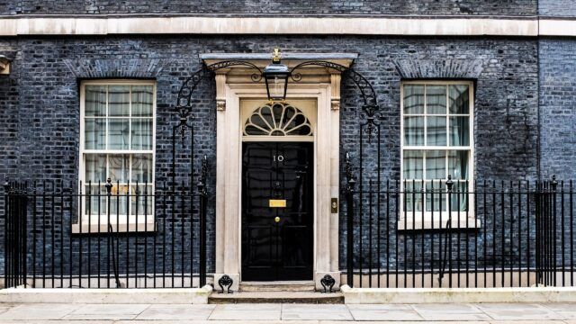 The front door of 10 Downing Street