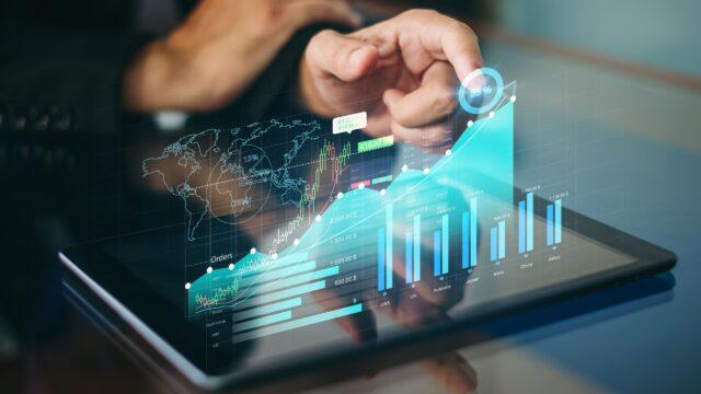Global data on a tablet.